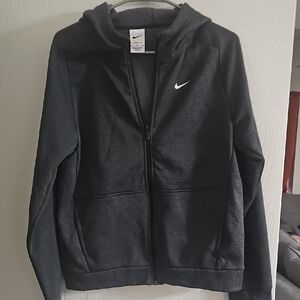 Nike Kids Charcoal Gray Hoodie Jacket